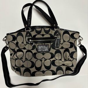 Coach Stylish Black and Gray Women's Bag